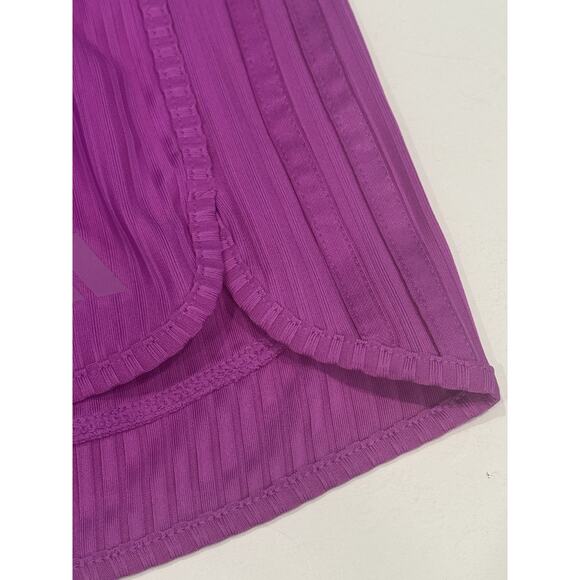 Adidas Women’s Small Pacer Rib Shorts High Rise Athletic Bottoms Training NEW - Picture 6 of 11